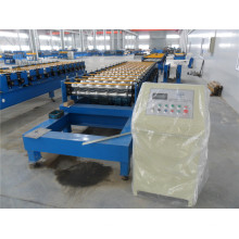 Automatic PLC Control Galzed Tile Cold Roll Forming Machine